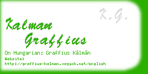 kalman graffius business card